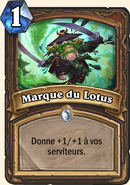 Marque du Lotus carte Hearhstone