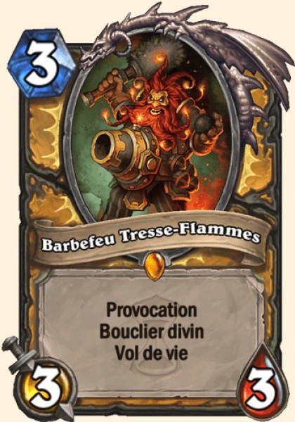 Barbefeu Tresse-Flammes carte Hearhstone