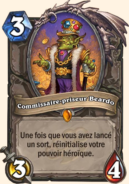 Auctioneer Beardo carte Hearhstone