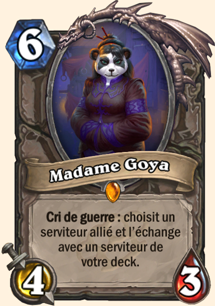Madame Goya carte Hearhstone