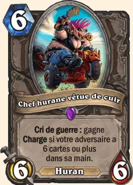 Leatherclad Hogleader carte Hearhstone