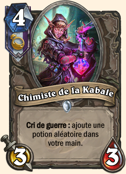 Chimiste de la Kabale carte Hearhstone