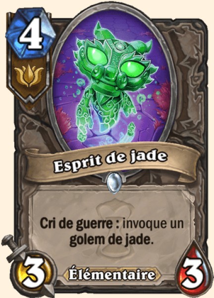 Esprit de jade carte Hearhstone