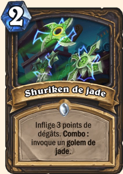 Shuriken de jade carte Hearhstone
