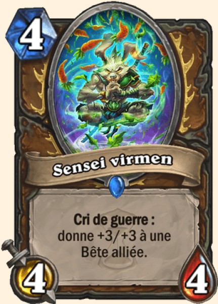 Virmen Sensei carte Hearhstone