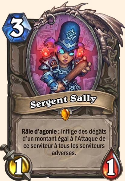 Sergent Sally carte Hearhstone
