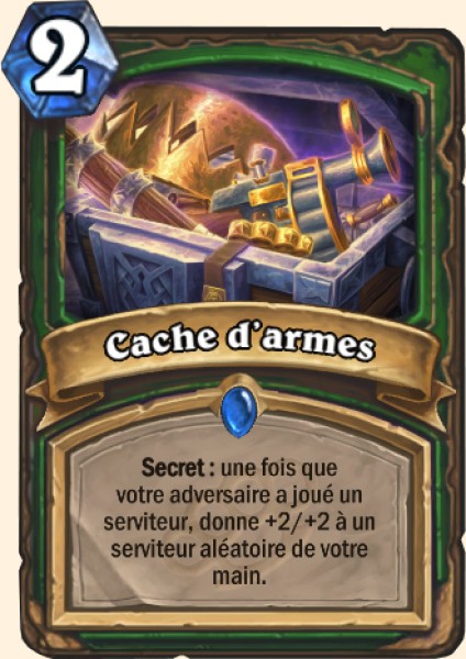 Cache secrete carte Hearhstone