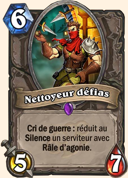 Nettoyeur Defias carte Hearhstone