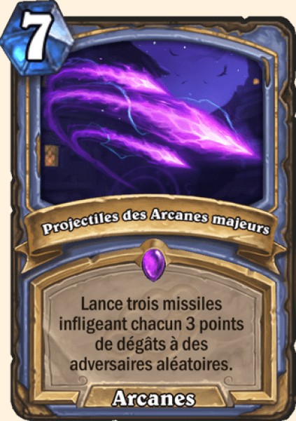 Projectiles des arcanes superieurs carte Hearhstone