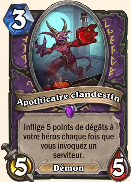 Unlicensed Apothecary carte Hearhstone