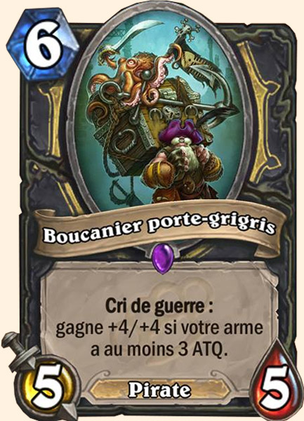 Luckydo Buccaneer carte Hearhstone