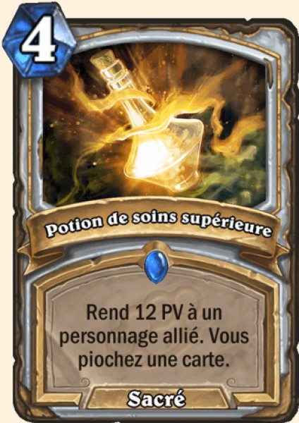 Potion de soins superieurs carte Hearhstone