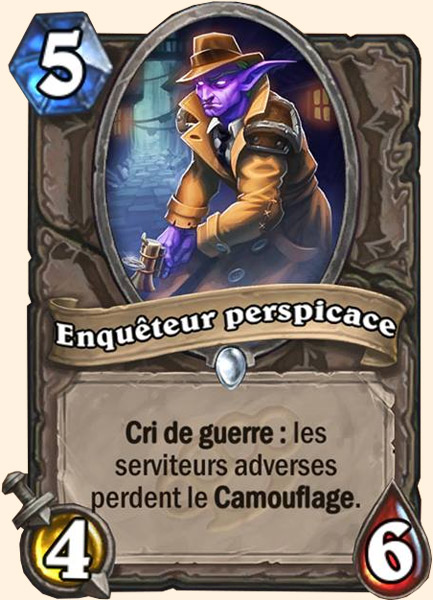 Streetwise Investigator carte Hearhstone