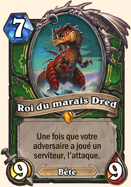 Dred le Roi des marais carte Hearhstone
