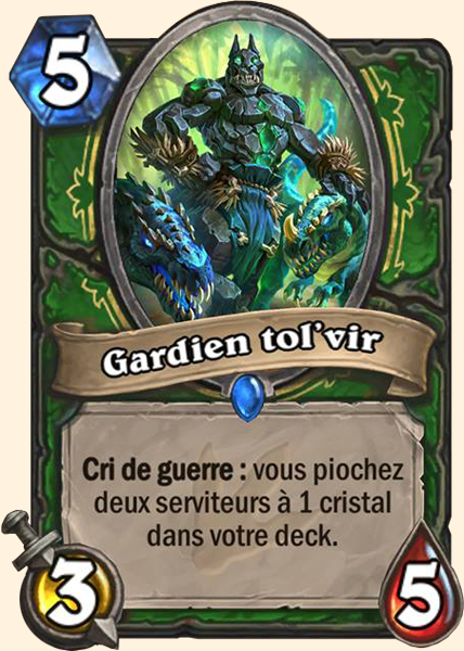 Gardien Tol'vir carte Hearhstone