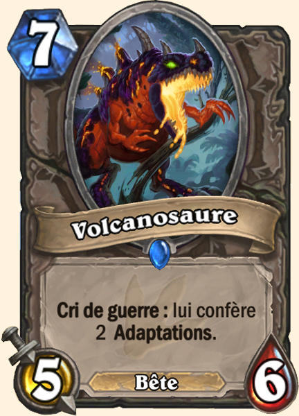 Volcanosaure carte Hearhstone