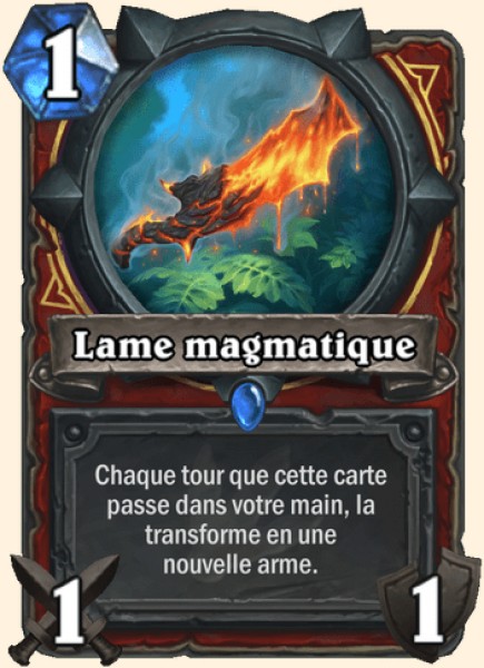 Lame de magma carte Hearhstone