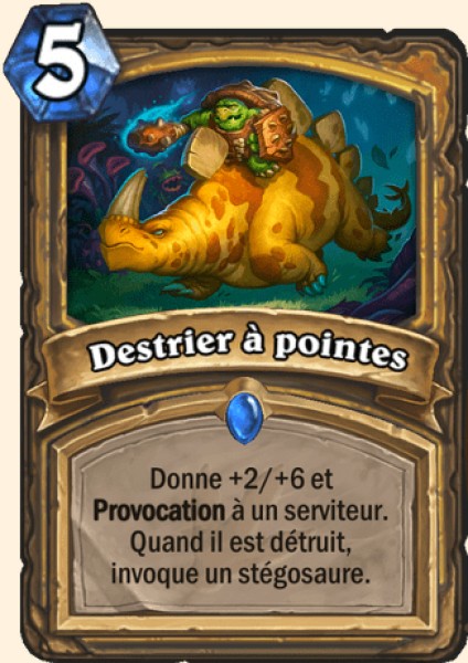 Destrier a pointes carte Hearhstone