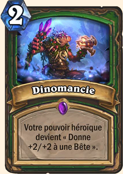 Dinomancie carte Hearhstone