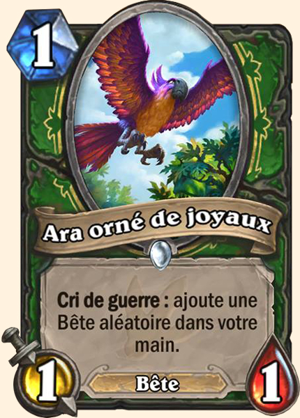 Jeweled Macaw carte Hearhstone
