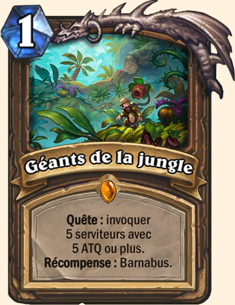 Geants de la jungle carte Hearhstone