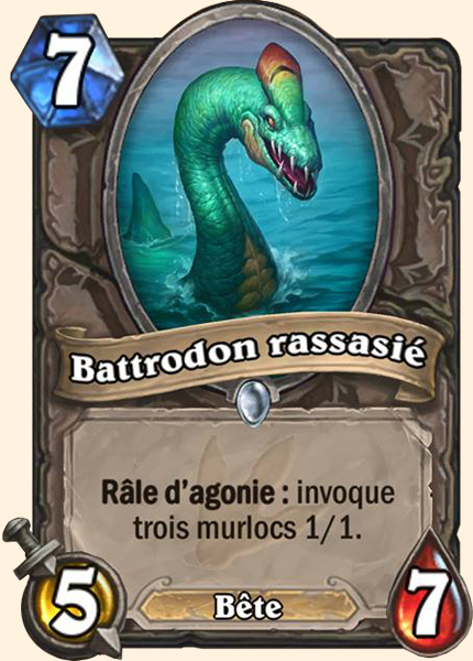 Sated Threshadon carte Hearhstone