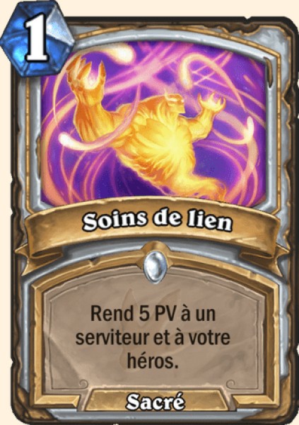 Soin de lien carte Hearhstone