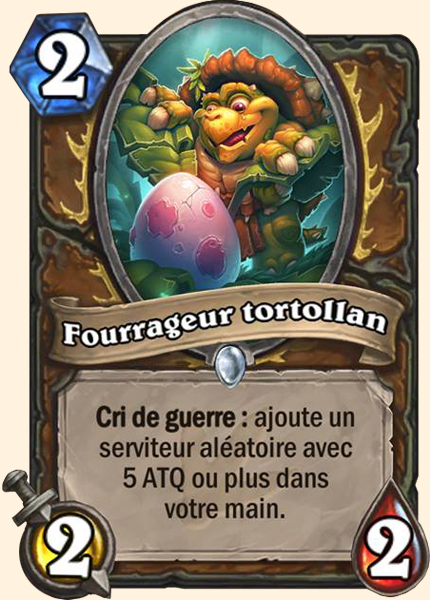 Fourrager Tortollan carte Hearhstone