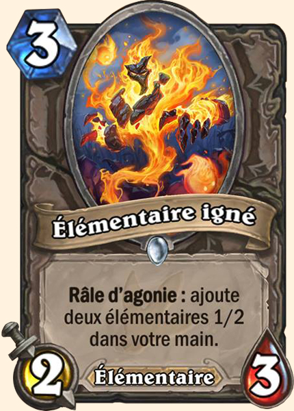 Elementaire igne carte Hearhstone