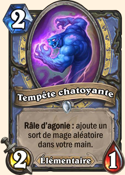 Tempete chatoyante carte Hearhstone