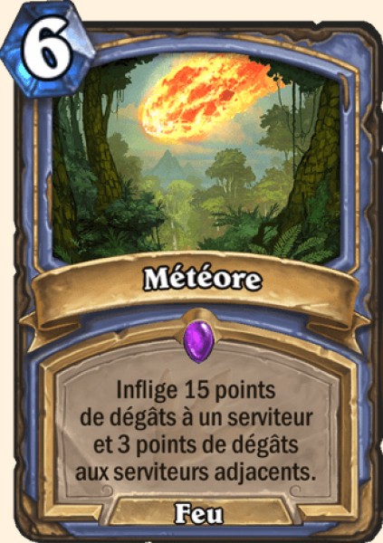Meteore carte Hearhstone