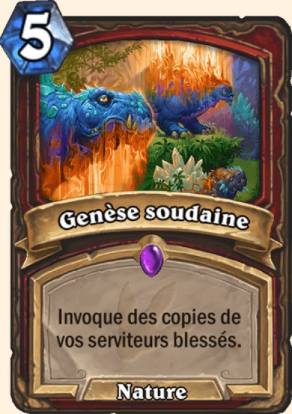 Genese soudaine carte Hearhstone