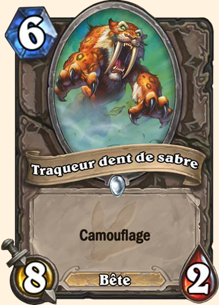 Traqueur Dent-de-sabre carte Hearhstone