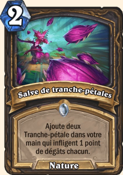 Volee de Petales-de-rasoir carte Hearhstone
