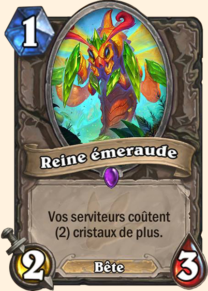Reine de l'essaim d'emeraude carte Hearhstone