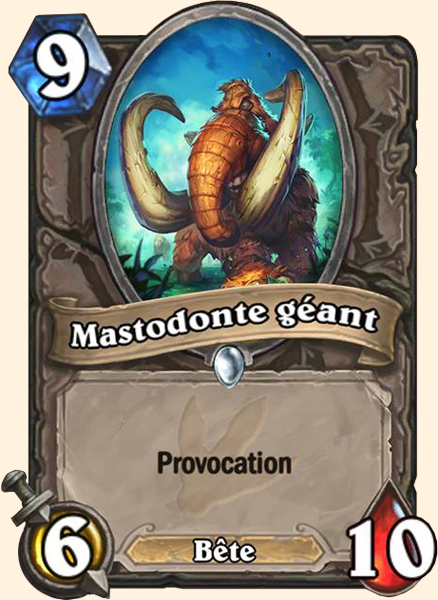 Mastodonte geant carte Hearhstone