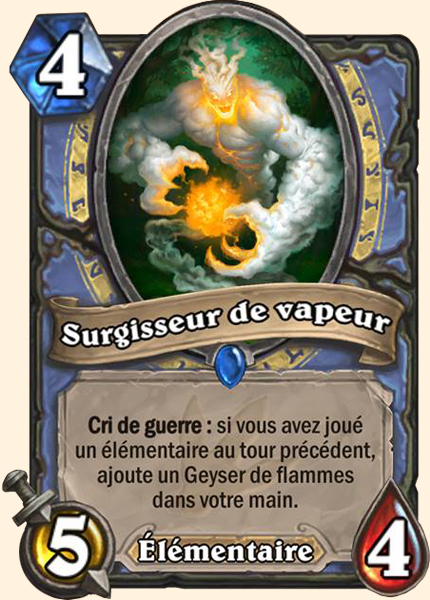 Surgisseur de vapeur carte Hearhstone