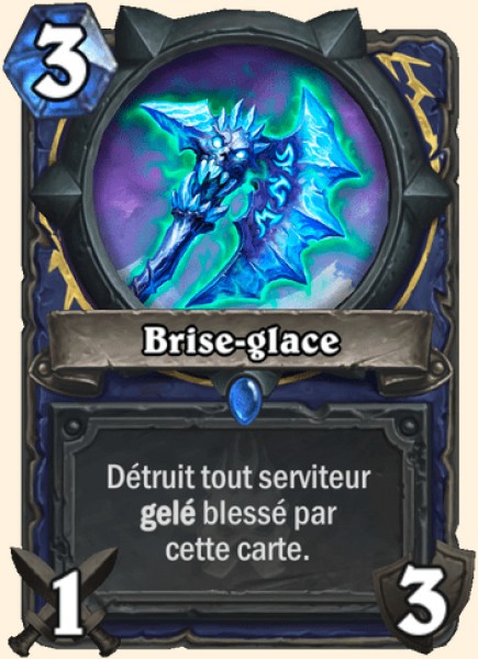 Hache de givre carte Hearhstone