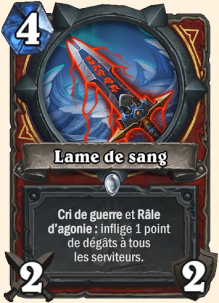 Lame de sang carte Hearhstone