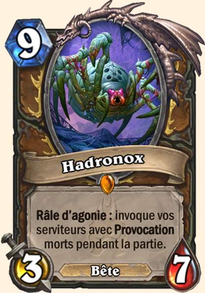Hadronox carte Hearhstone
