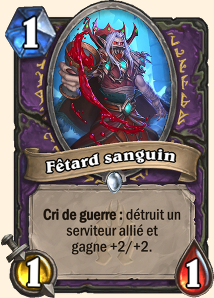 Fetard sanguin carte Hearhstone