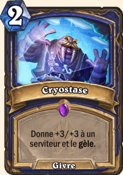 Cryostase carte Hearhstone