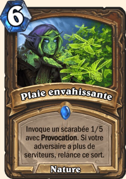 Repandre la Peste carte Hearhstone