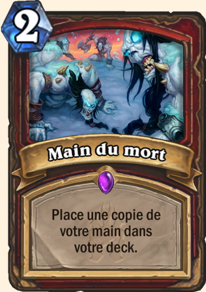 Main du mort carte Hearhstone