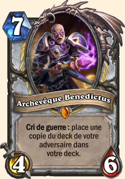 Archeveque Benedictus carte Hearhstone