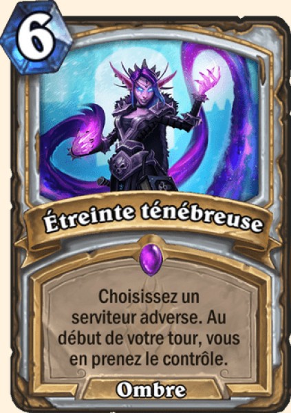 Etreinte des tenebres carte Hearhstone