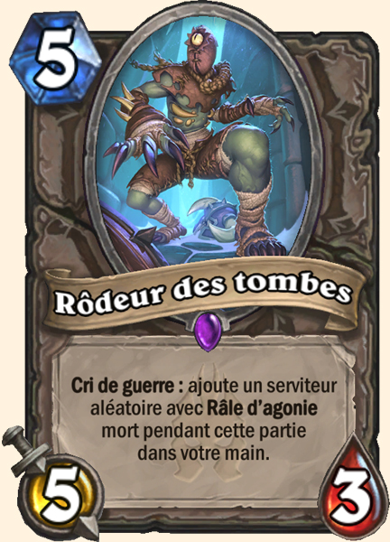 Rodeur des tombes carte Hearhstone