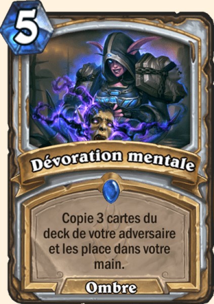 Devoration mentale carte Hearhstone