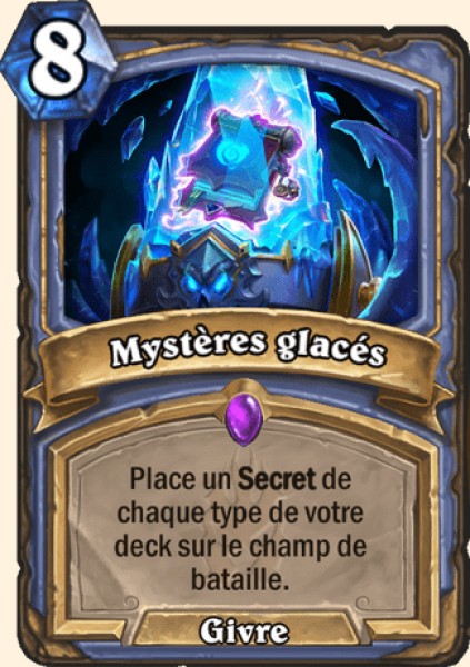 Mysteres glaciaires carte Hearhstone