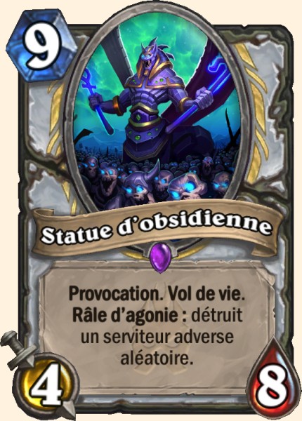 Statue d'obsidienne carte Hearhstone